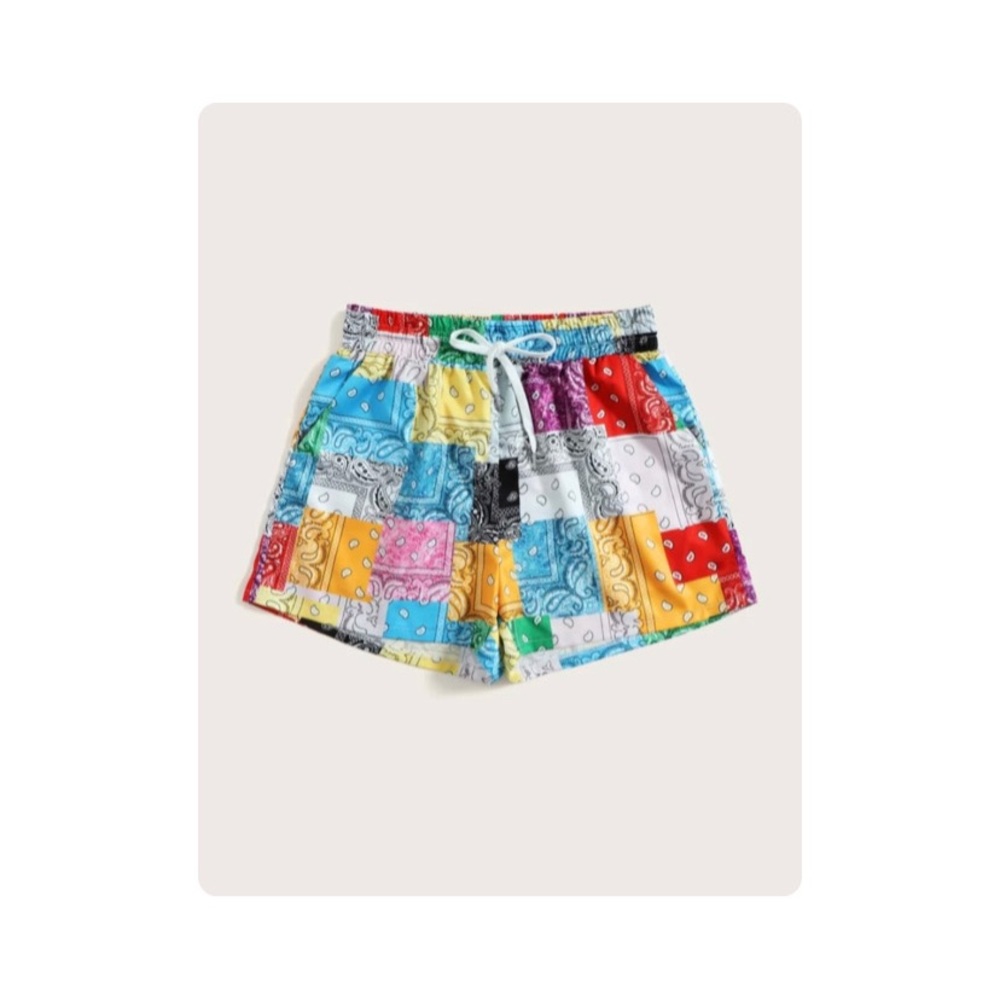 Bandanna Print Pocket Shorts - Picture 2 of 2
